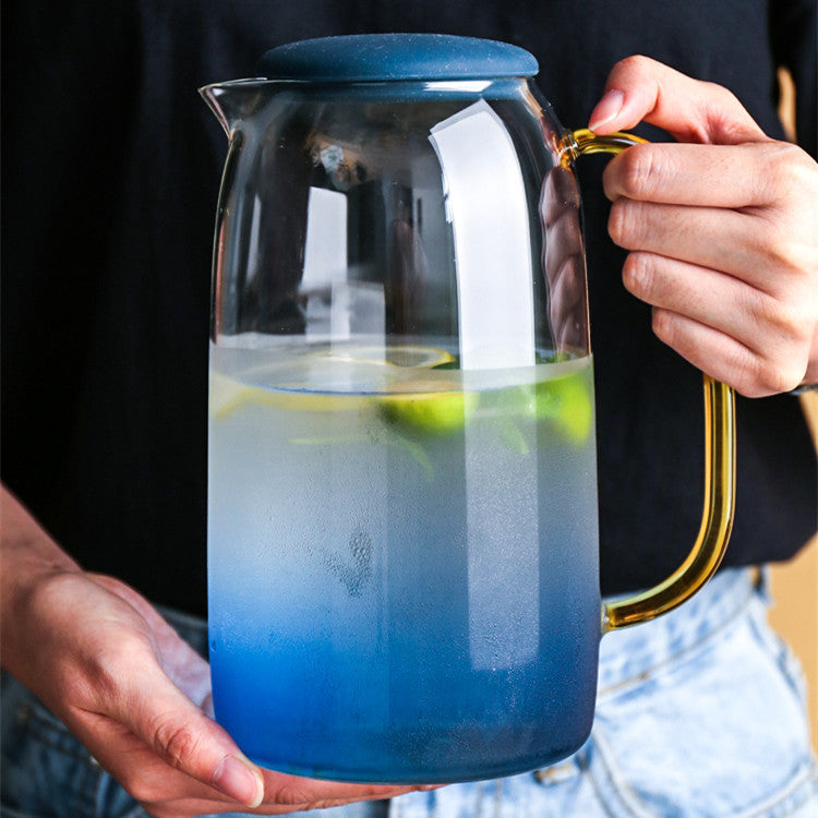 Nordic Gradient Glass Pitcher and Cup