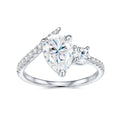 Engraved With Top-quality Moissanite, This Luxurious And Fashionable Minimalist Jewelry Set Features Exquisite Silver Accessories For Ladies. Made Of S925 Silver With Electroplated Platinum.