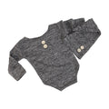 Baby Photo Clothes Props Button Hat Two Sets