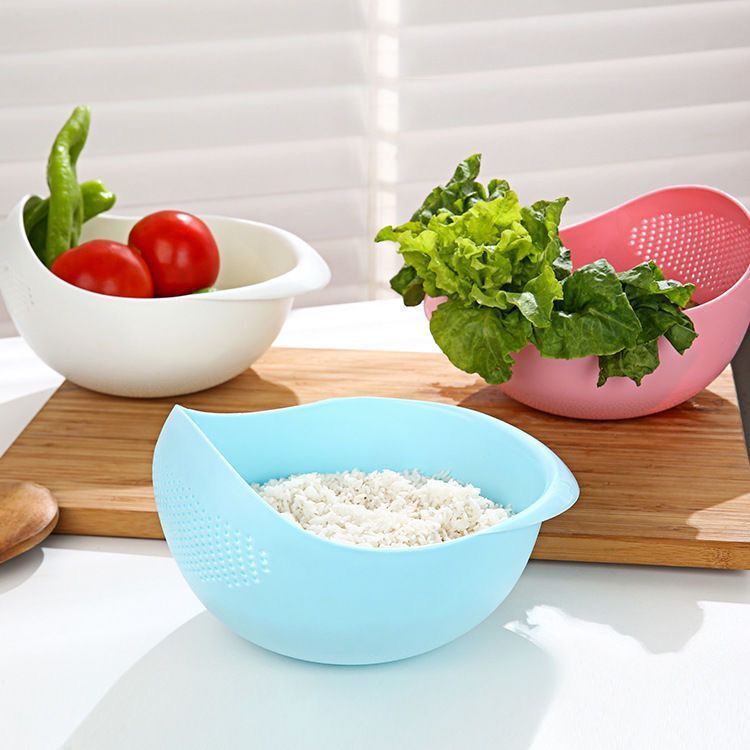 Household rice washing sieve